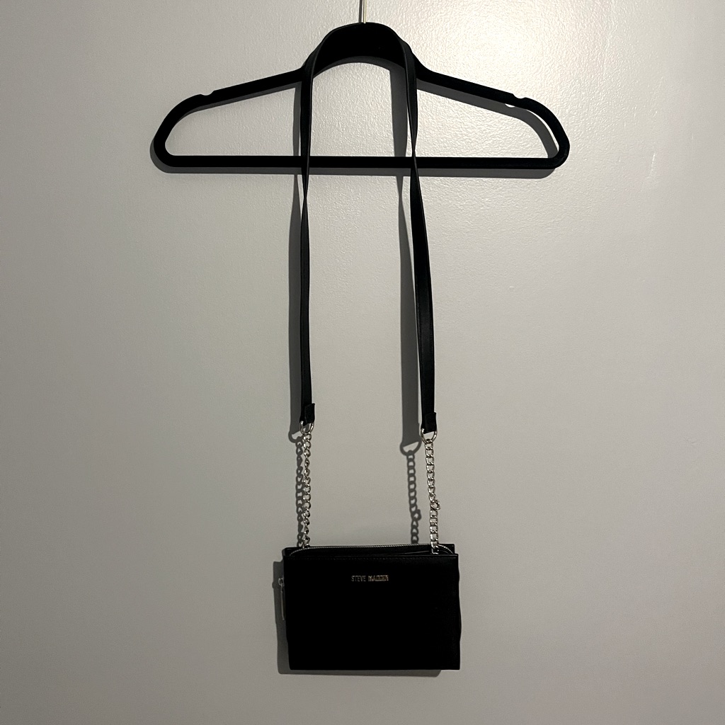Steve Madden Black Crossbody Purse Casual Small